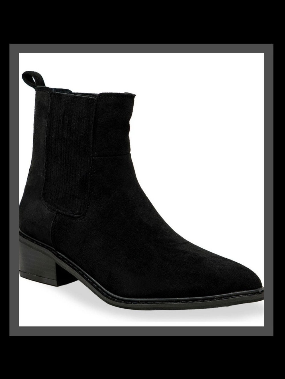 CHASE AND CHLOE WESTERN BLOCK HEEL BOOTS